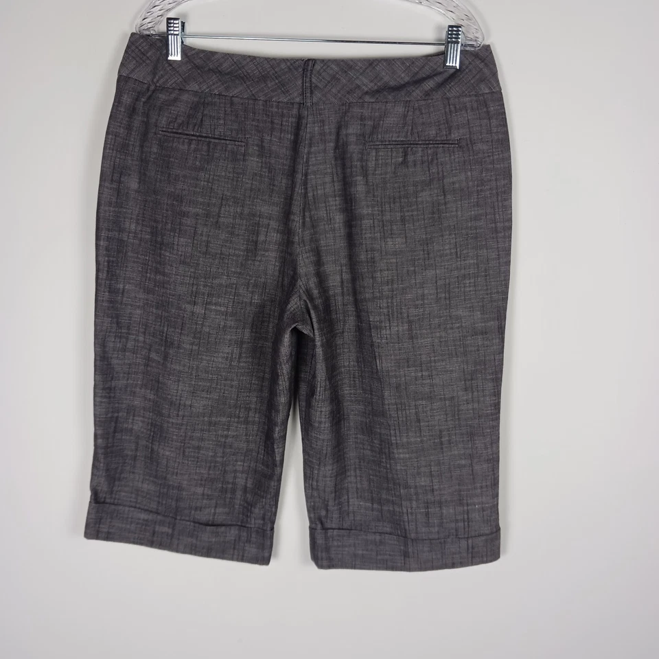 Шорты Dressbarn размер 14 серые городские шорты бермуды с манжетами - Изображение 4 из 4