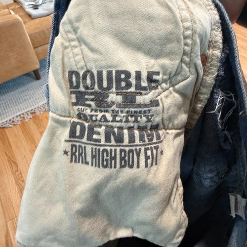 Denim dritto Double RL RRL High Boy Fit invecchiato e riparato 30/30 - Foto 9 di 16