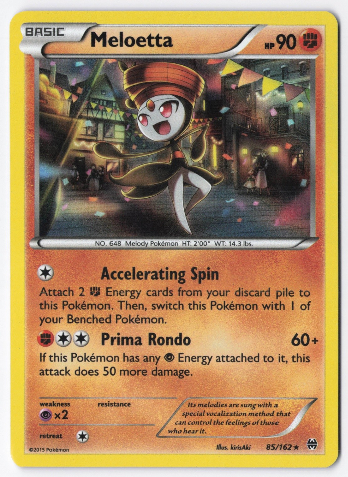 Meloetta Holofoil Holo Rare XY - BREAKthrough 85/162 LP