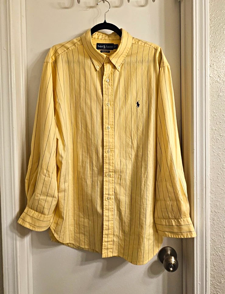 Ralph Lauren Yellow Dress Shirts for Men for sale | eBay