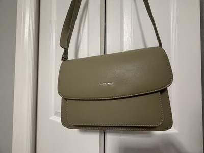 Pixie Mood Zoe Olive Green Vegan Faux Leather Crossbody Shoulder Bag