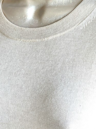 Banana Republic Forever Sweater Size S Cotton Rayon Blend Cream Pullover NEW - Picture 5 of 11