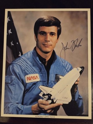 John E. Blaha 5X Space Shuttle Astronaut Signed Original NASA 8x10 Litho Photo 