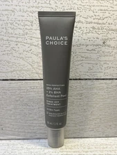 NEW Paula's Choice Skin Perfecting 25% AHA + 2% BHA Exfoliant Peel 1 Oz No Box