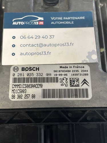 MD1CS003 MOTORSTEUERGERÄT MIT DECODER PEUGEOT 208 CITROEN 0281035332 9830225780 - Bild 3 von 4