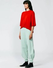 Tibi Calder Sweatpant Mint Green Size Large Light Stain On Right Leg See Photo