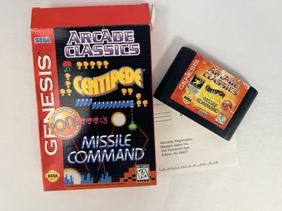 Arcade Classics Sega Genesis Cardboard Box Game Tested Working
