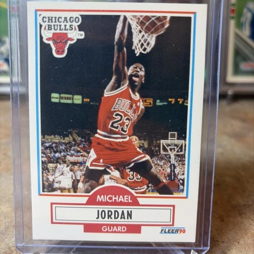 🐐👑 1990-91 Fleer Michael Jordan #26 Chicago Bulls 🌟🏀