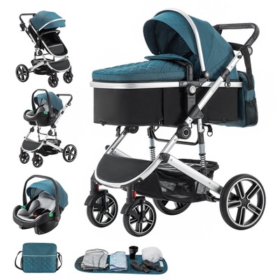 Kinderwagen 3 in 1 Tragbar Reise Kinderwagen Neugeborenenwagen Reisesystem