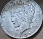 1922D Peace Dollar $1 Silver Coin Denver Circulated Uncertified Ungraded