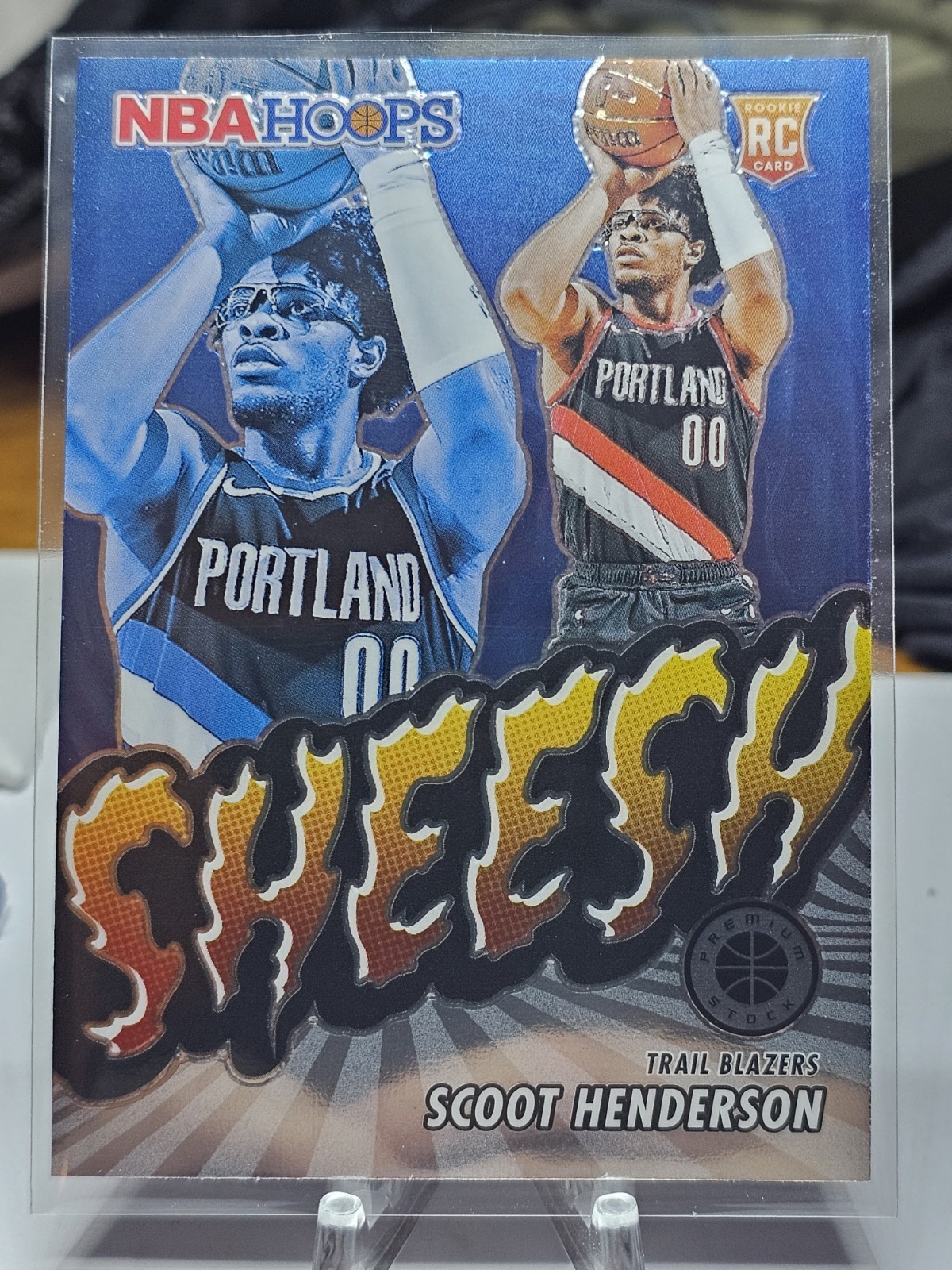 2023-24 NBA Hoops Premium Stock RC Rookie Sheesh Scoot Henderson Portland!  B23