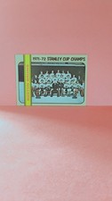 1972 Topps NHL Hockey #1 Boston Bruins Stanley Cup Champs 