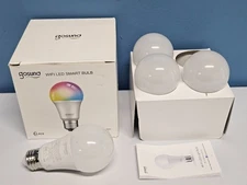 Gosuna Wifi LED Smart Bulb 4 Pack E26 Base 16 Million Colors - New in Open Box