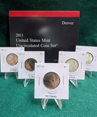 2011 D National Park Quarters Uncirculated 5-Coin Set
