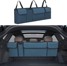 Large Waterproof Car Trunk Organizer with Adjustable Straps  Backseat Storage