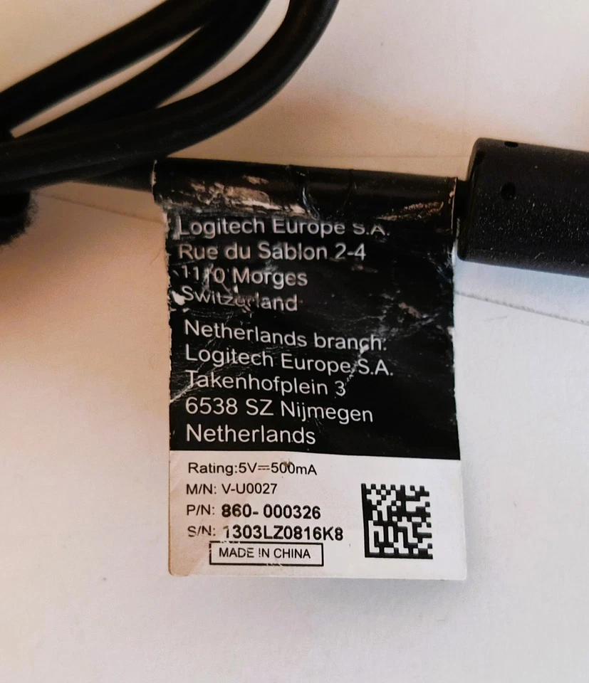 Logitech C615HD Webcam 8 MP Full HD Usb 2.0  - Ottime Condizioni - Immagine 2 di 2