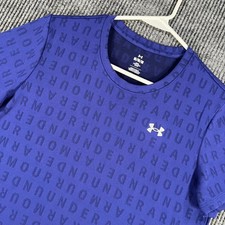Under Armour Medium Blue Short Sleeve Loose Short Sleeve Active Workout Casual