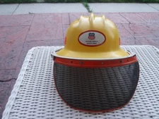 Vintage Bullard Hard Hat Model 303 Yellow Union Pacific Hard Hat w/front screen.