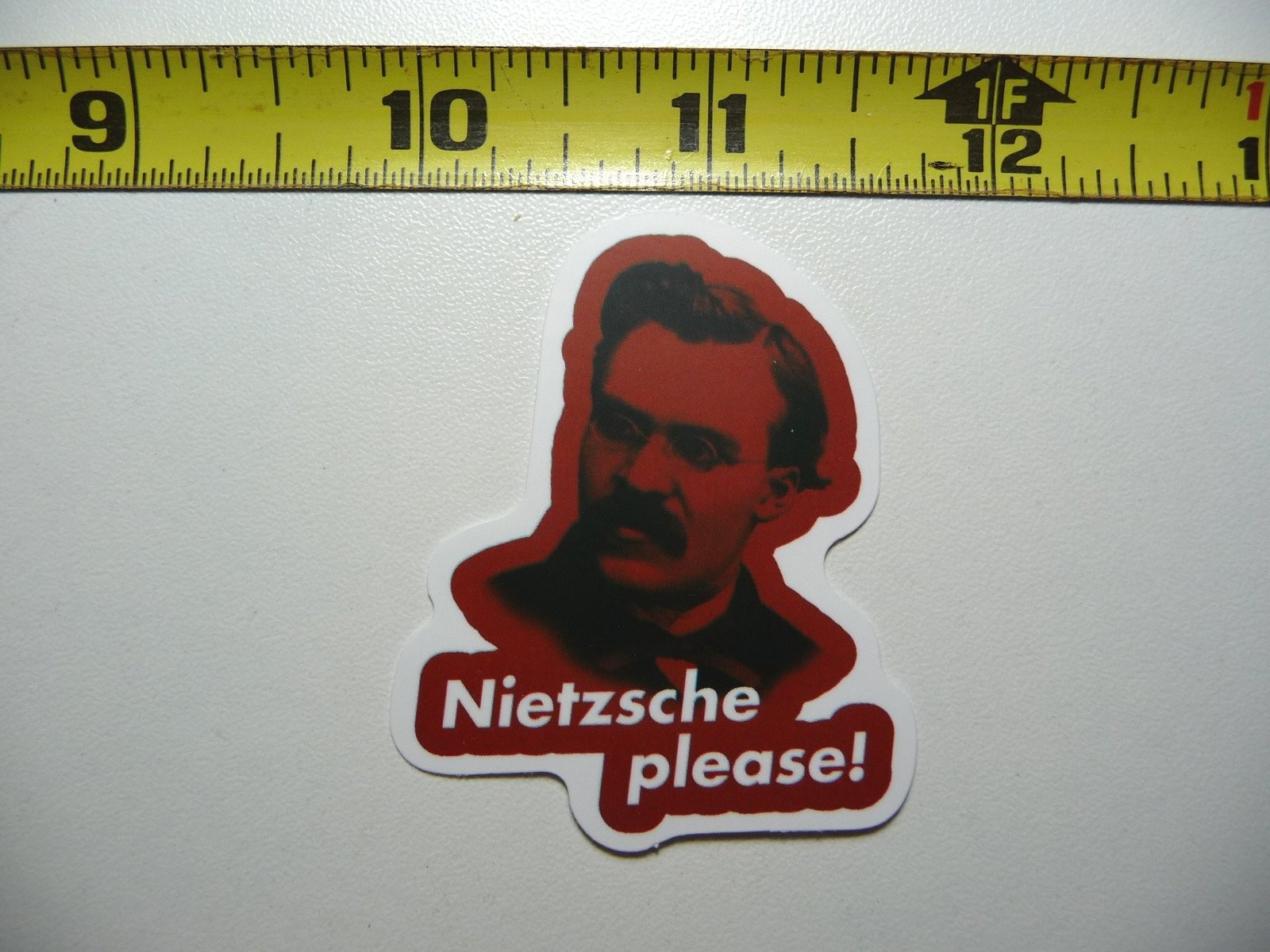 PHILOSOPHER FRIEDRICH NIETZSCHE PLEASE DECAL STICKER FUNNY PARODY FAMOUS
