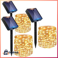 Solar Lichterkette 3 StüCk 120 LED 3X12M FüR Outdoor Garten Terrasse Weihnachten