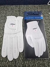 Titleist 6597E-101-L Perma-Soft Men's Golf Glove Regular Left-Hand Pearl Large