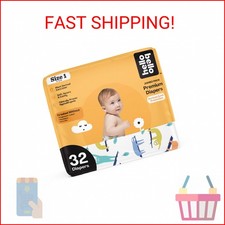 Hello Bello Premium Baby Diapers Size 1, 32 Count of Disposable, Extra-Absorbent