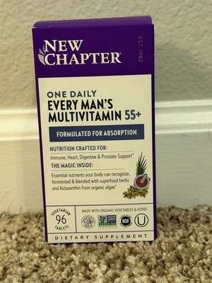 New Chapter Every Man's One Daily 55+ Multivitamin Tablets - 96 Count