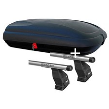 Dachbox BA320L+Dachtr&auml;ger Tema kompatibel mit Mercedes E W212 4T&uuml;rer 09-13 Alu