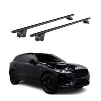 DachträGer GrundtäGer FüR Jaguar F-Pace 2016-2025 100Kg Alu Schwarz 2 Tlg Abe