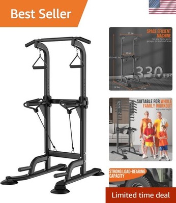 Multi-Functional Power Tower with Adjustable Height   330 lbs Capacity