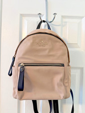 Kate Spade New York Nylon Beige Backpack, GUC