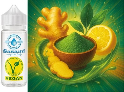Zesty Harmony - Ingwer-Zitrone-Matcha Aroma Konzentrat - Vegan - Sasami - 10ml
