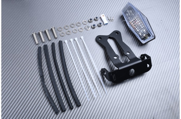 Support de plaque KTM Duke 890 R avec feu stop LED clair intégré - 3