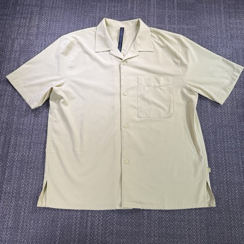 Lululemon Airing Easy Camp Collar Shirt Mens Medium Finch Yellow Preppy LM3EIES - Picture 3 of 23