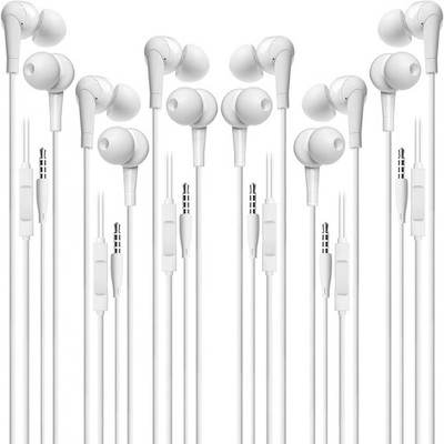 Earbuds Wired [Clear Call], [MFi Certified] 3.5mm Headphones with Microphone ...