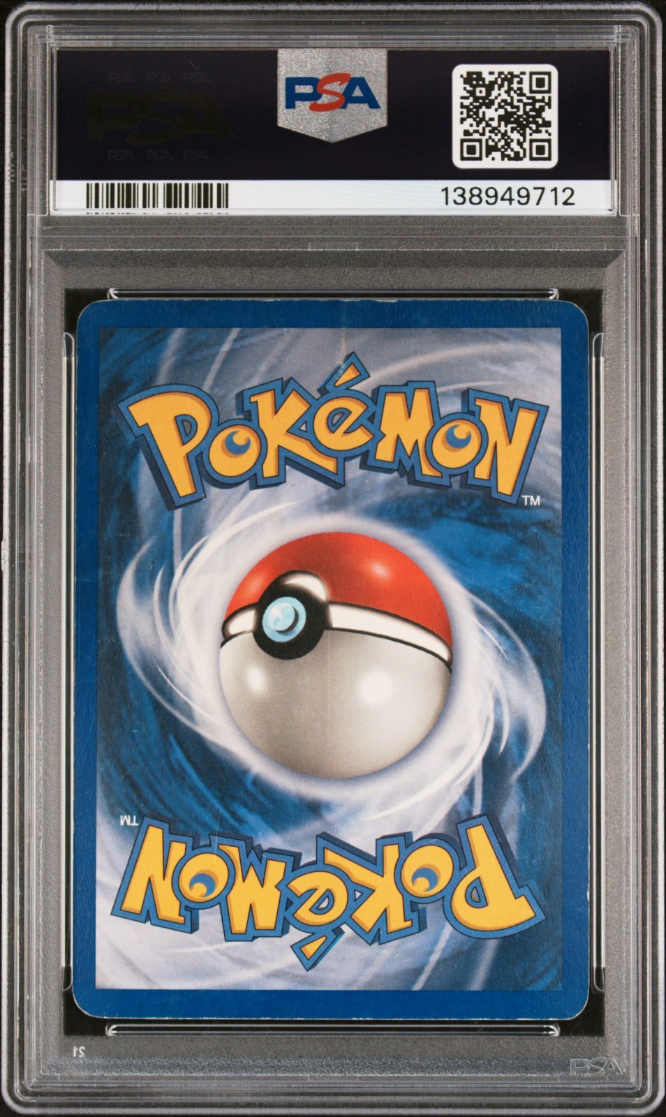 2005 POKEMON RAIKOU GOLD STAR HOLO EX UNSEEN FORCES #114 PSA 2 view 2