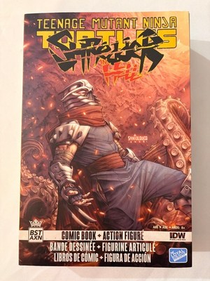 TMNT Shredder BST AXN Action Figure + Comic Book Set - New
