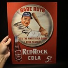 16" Vintage Style Babe Ruth Baseball Red Rock Cola Advertising Sign — photo 9