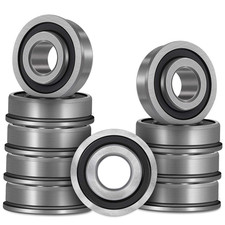 10 Pcs Flanged Ball Bearings ID 1/2" X OD 1-3/8" for Lawn Mower Marathon Double