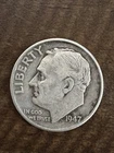 1947-P 10c Silver Roosevelt Dime Coin Philadelphia Mint Circulated