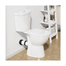SUPERFLO Rear Outlet Toilet With 19 Inch Tall Toilet Bowl Tank, High Toilet...