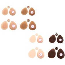 1Pair Silicone Water Drop Shaped Breast Forms Breast for Transgender Fake Boobs