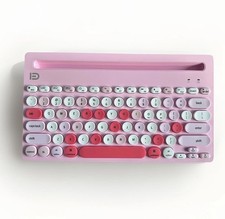 Retro Round Keycaps Multi-Device Wireless Keyboard