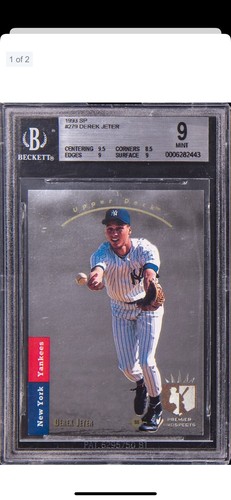 1993 SP FOIL HOF ⭐️ DEREK JETER #279 ROOKIE CARD MINT BGS 9 WITH A 9.5 SUB