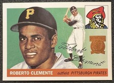 1997 TOPPS TRIBUTE ROBERTO CLEMENTE REPRINT 1955 TOPPS ROOKIE CARD #164 NM/MT. rookie card picture