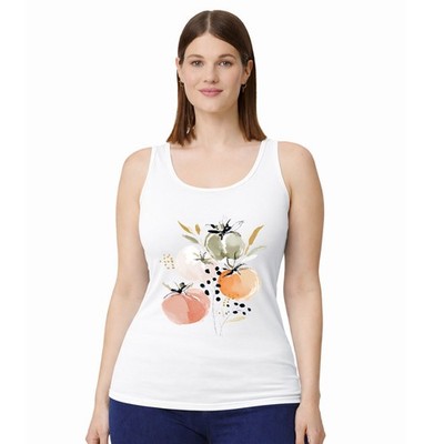Aquarell Tomate Damen Trägershirt Tank Top Erbstück Tomate Gartenarbeit Geschenk für Sie