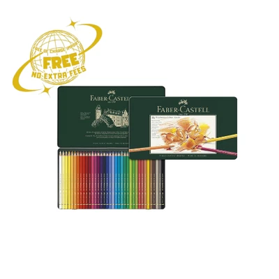 Faber-Castell - Polychromos Colour Pencil Tin of 36 (110036) FREE SHIPPING US