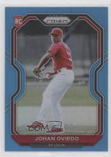 2021 Panini Prizm Tier II Carolina Blue Prizm Johan Oviedo #176 0a6
