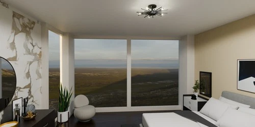 Quoizel QSF6158 Mesquite 5 Light 22"W Semi-flush Ceiling Fixture - Brass - Picture 3 of 12