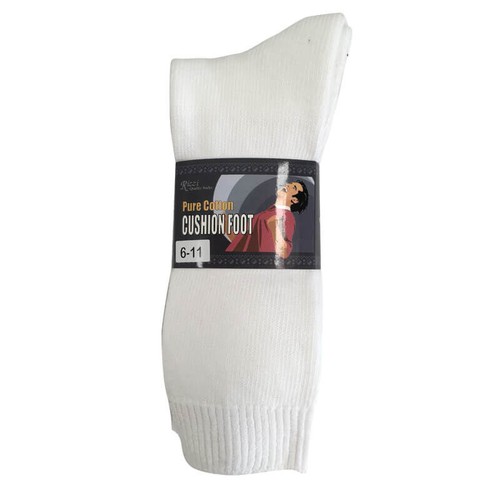 Mens Rizzi Australia Made White Pure Cotton Cushion Foot Sport Work Socks - 第 1/4 張圖片